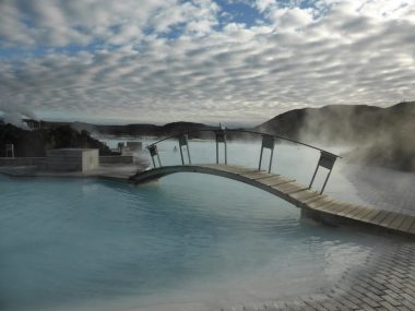 Bridge over Iceland's Blue Lagoon