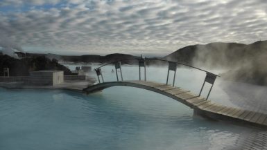 Bridge over Iceland's Blue Lagoon