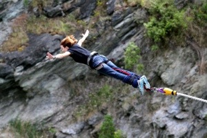 Bungee jumping in New Zealand
