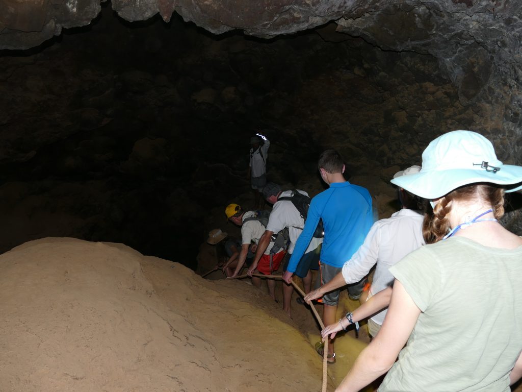 Lava tunnel at Floreana Island