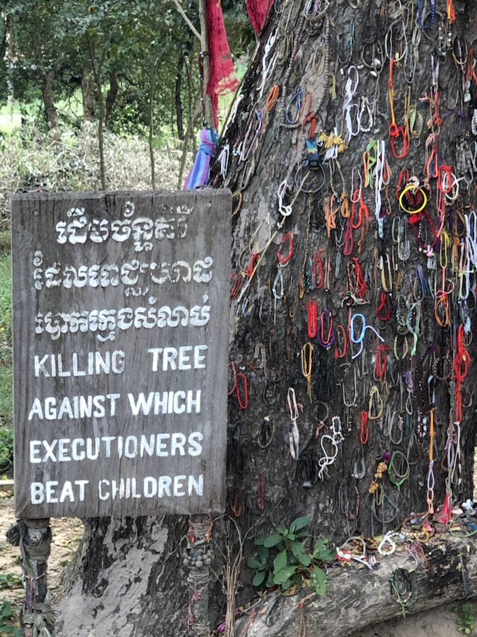 Possibly the most horrific sight of all. The Killing Tree against which children were killed.