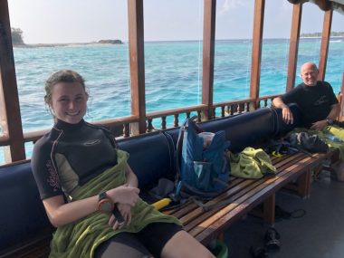 Scuba diving boat