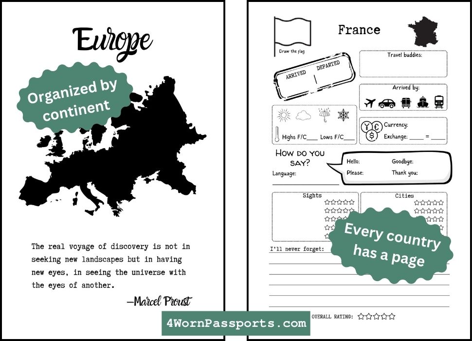 The Ultimate Travel Tracker195 country travel journal gift for travelers