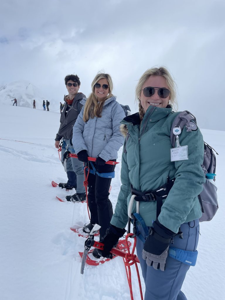 Riley McIntye and Delaney and William Tapscott mountaineer in Antarctica