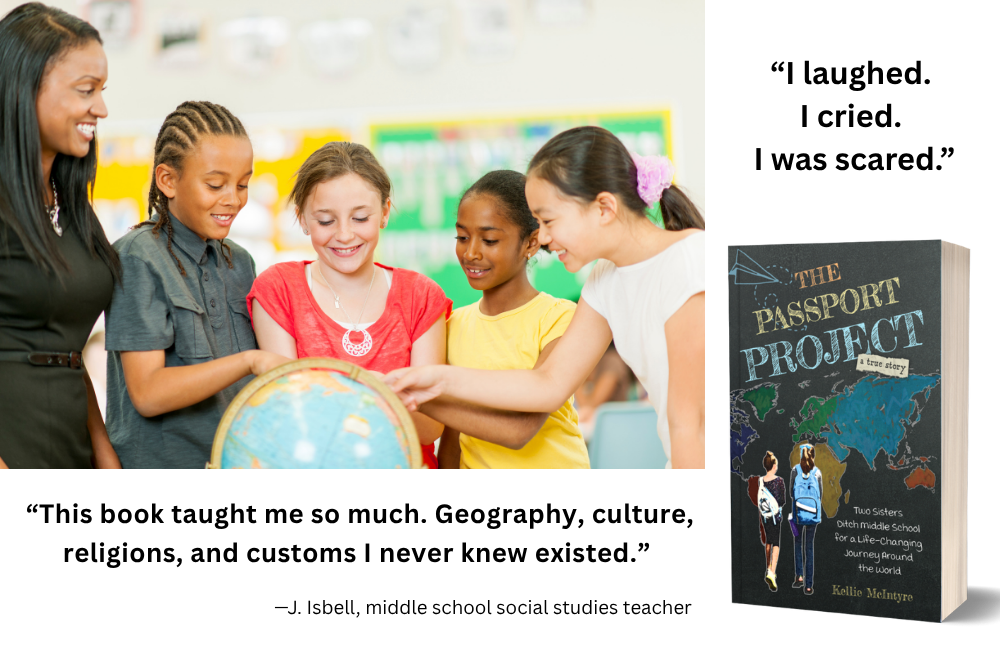 Students excited about geography after reading The Passport Project.